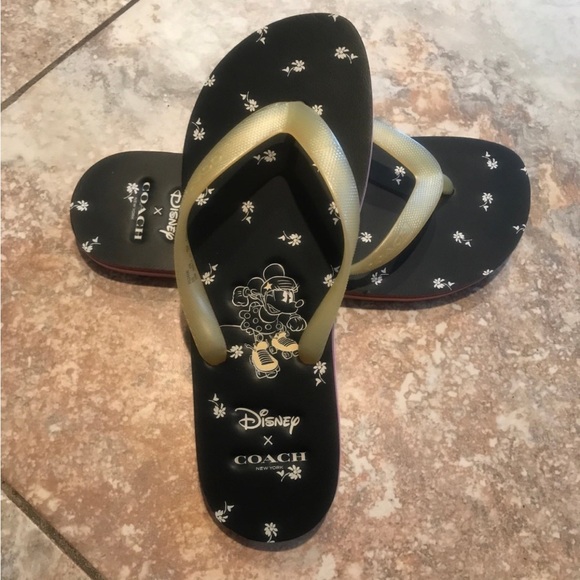 Disney  x coach minnie  flip flops - Picture 2 of 8